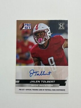 Jalen Tolbert Autograph Rookie Card - Red Jersey